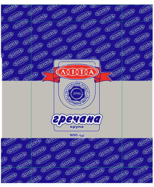 Крупа гречана ЛІТА, ядриця, швидкорозварювана, 900 г